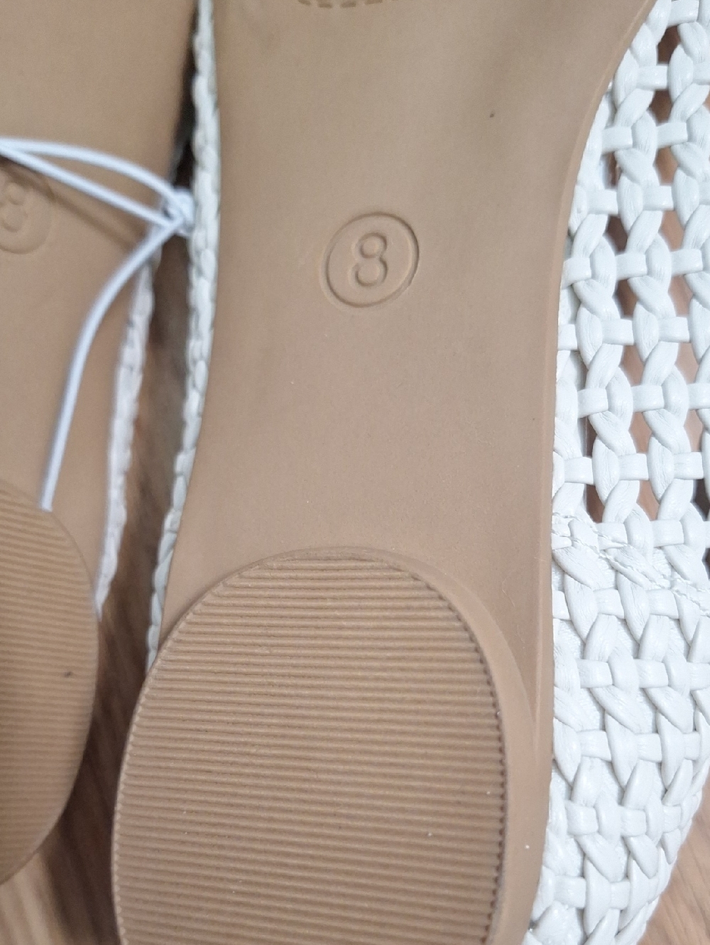 Falls Creek Woven Pointed-Toe Flats in Cream - Picture 9 of 11